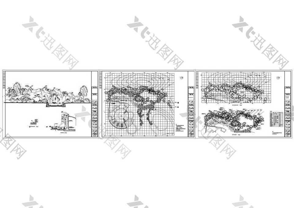 假山CAD图纸