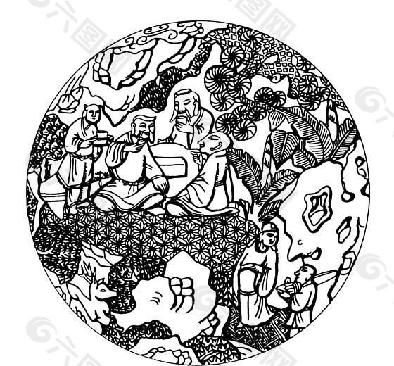 装饰图案 元明时代图案 中国传统图案_385