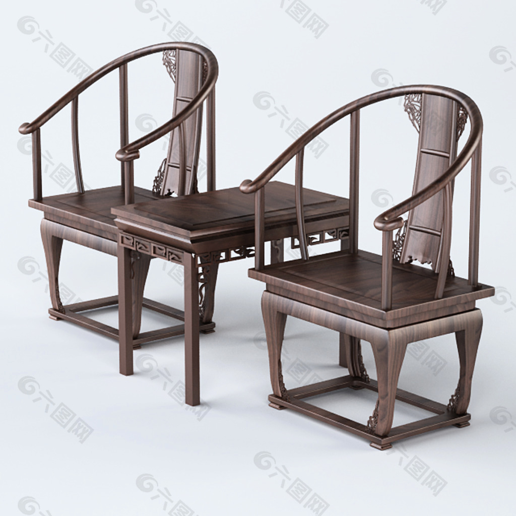 中式雕花椅