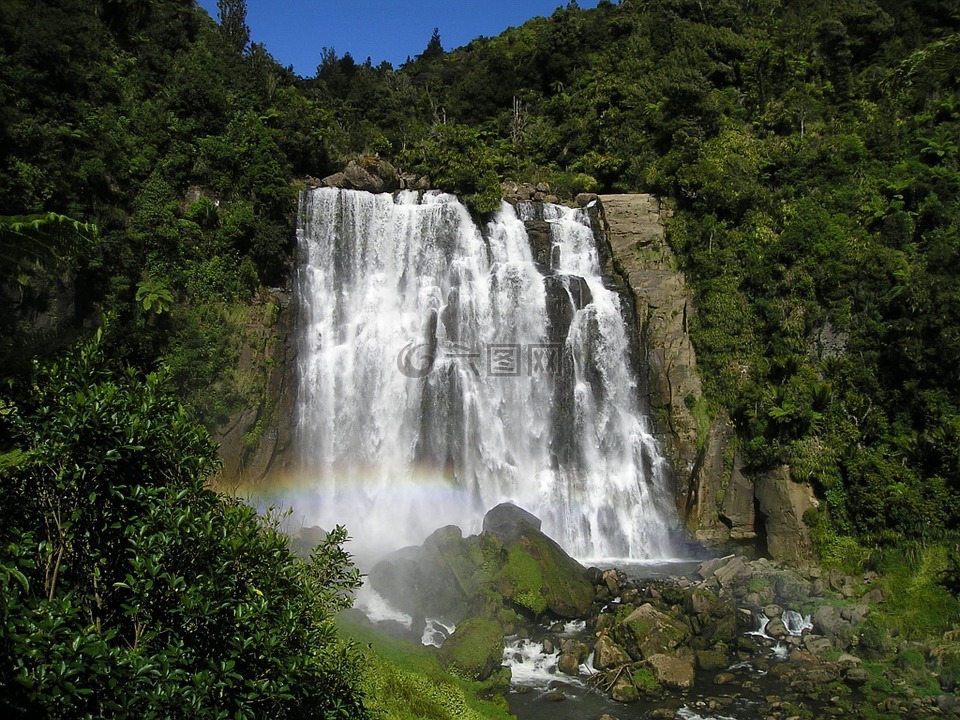 新西兰,瀑布,性质