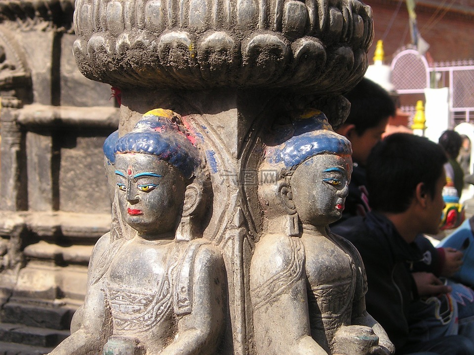 尼泊尔,数字,雕像