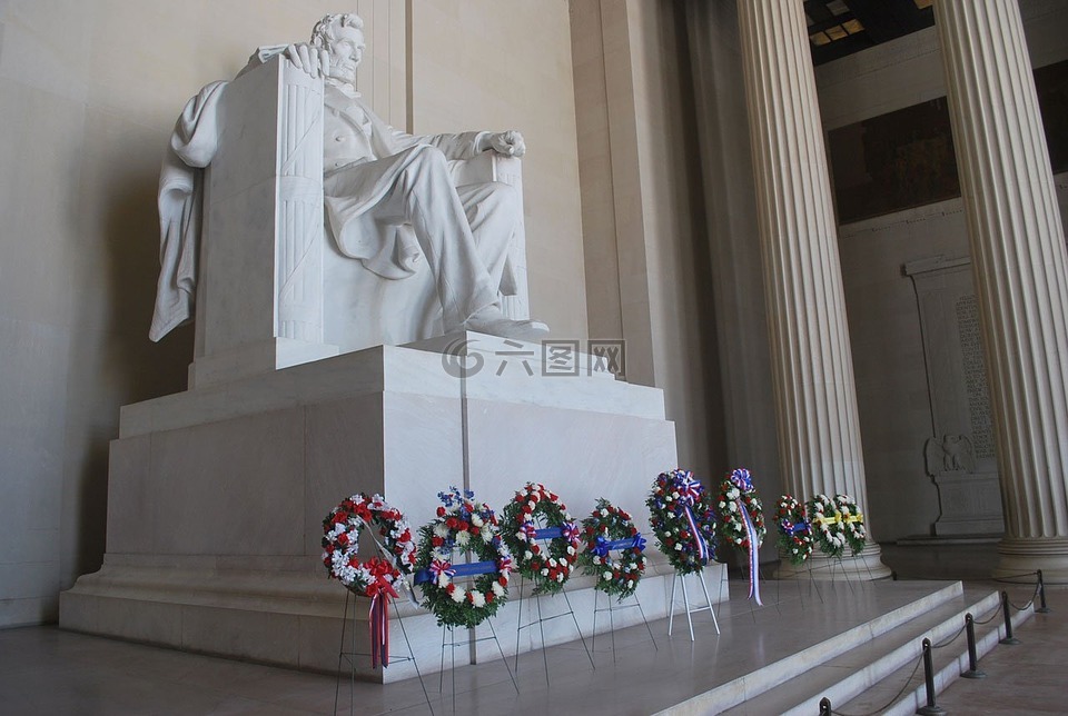 林肯,雕像,总统