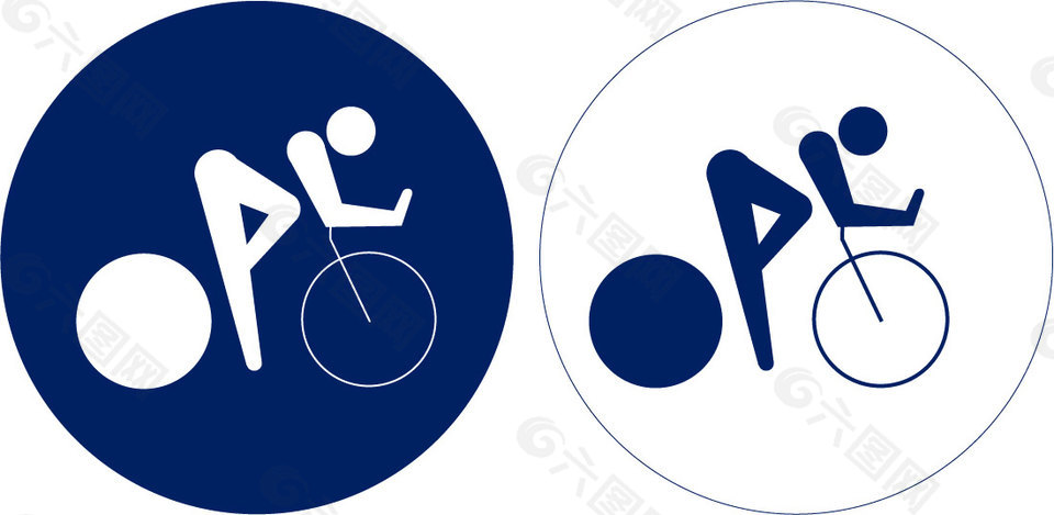 2020奥运会运动项目图标之场地自行车