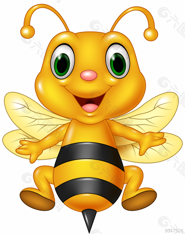 可爱的小蜜蜂免抠元素