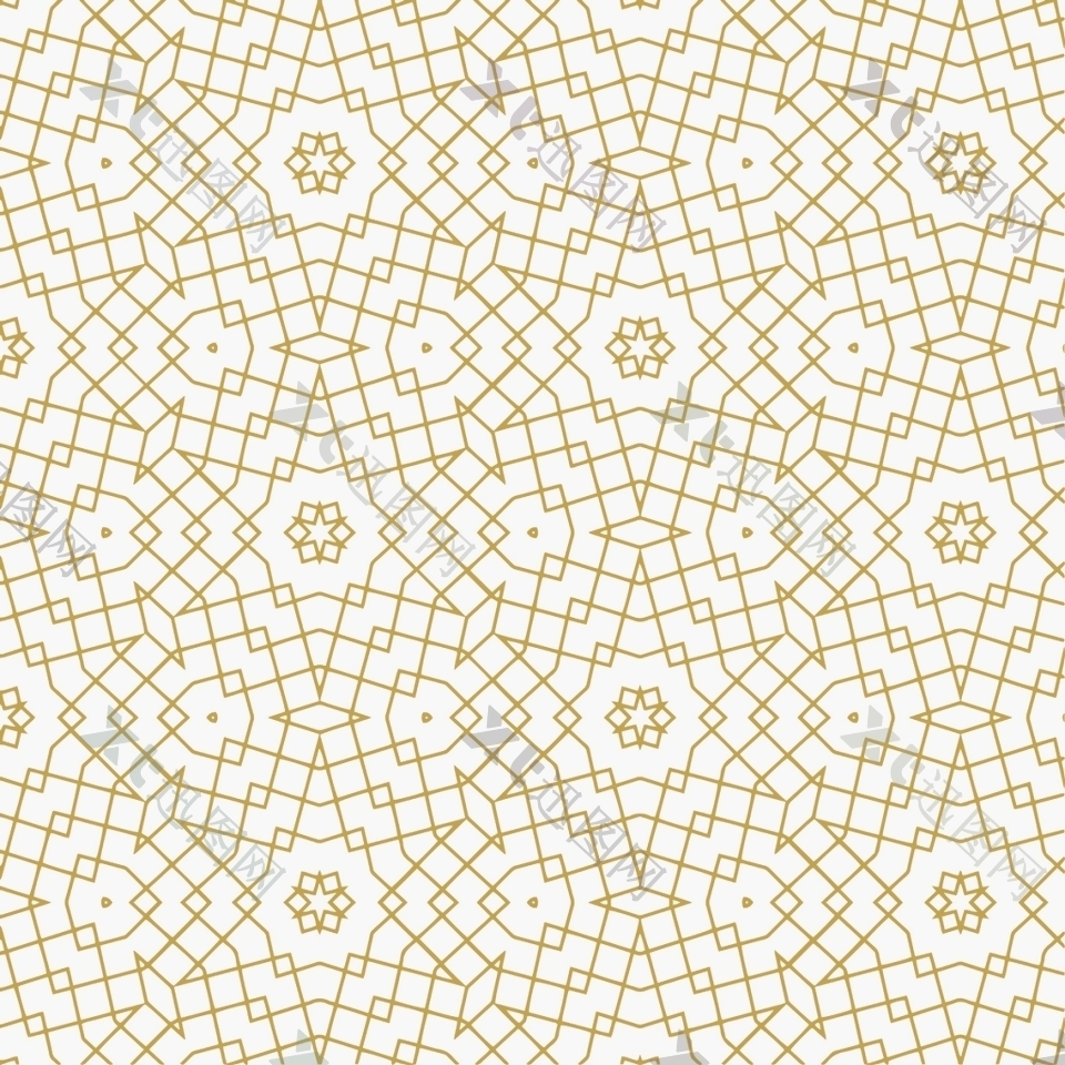 抽象金色几何装饰图案背景