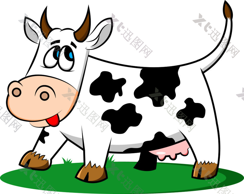 卡通奶牛素材设计