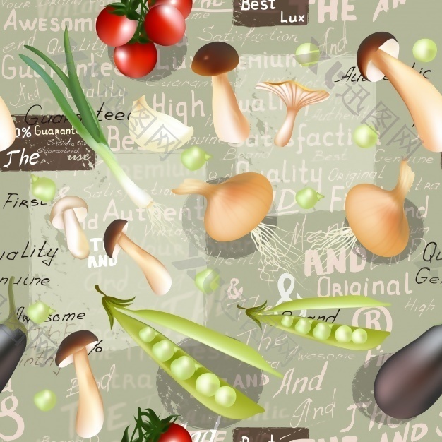 蔬菜图案设计
