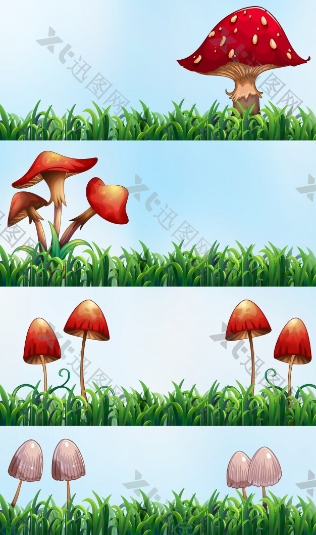 蘑菇和草