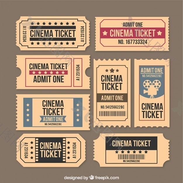 收藏古董电影票
