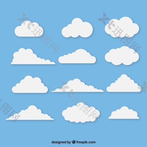 平面设计中的白云分类