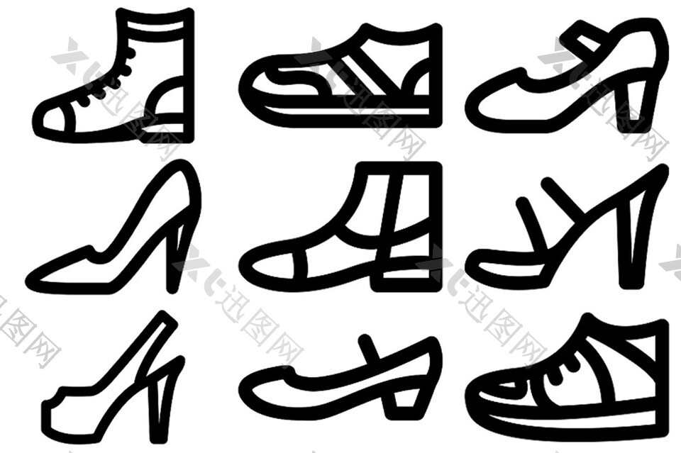 线性鞋子图标ICON