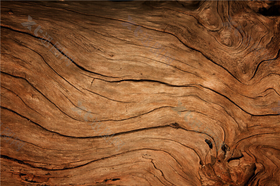 棕色木质波浪纹贴图