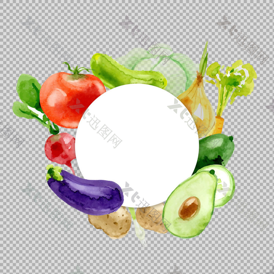 各种写实蔬菜背景免抠png透明图层素材