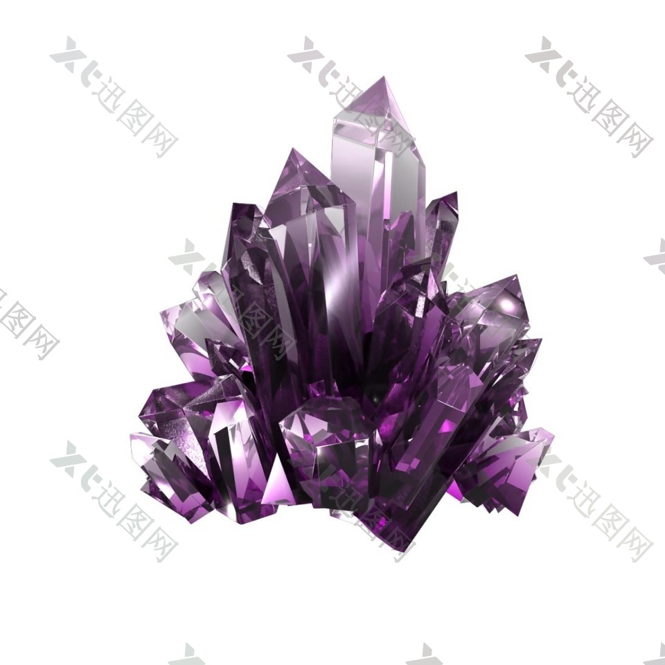 紫色水晶元素
