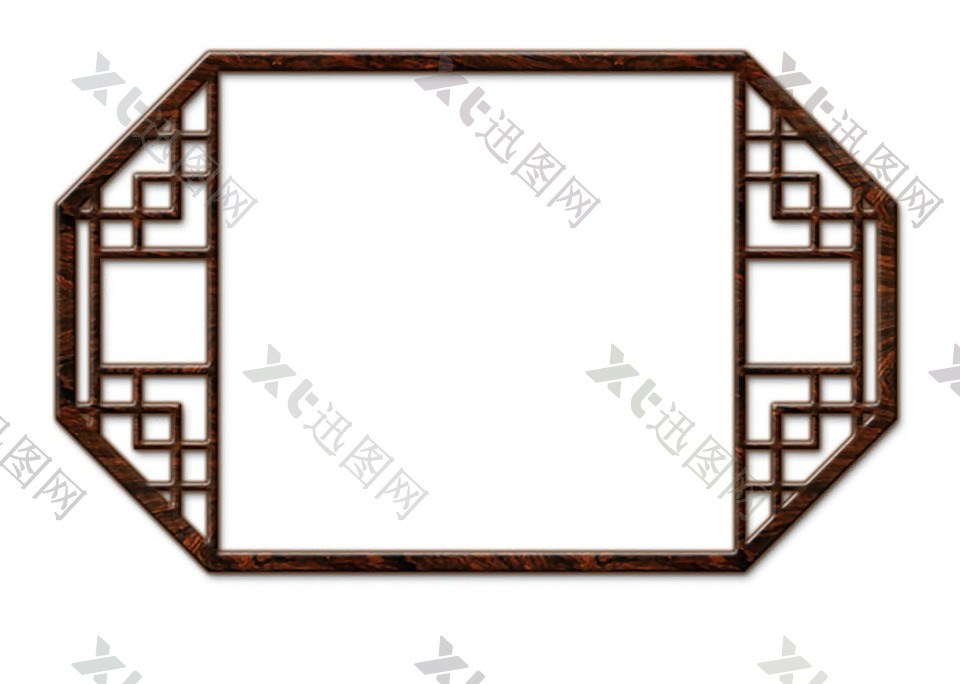 中国风古典黄花梨木窗