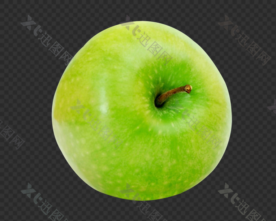 绿色苹果图片免抠png透明图层素材