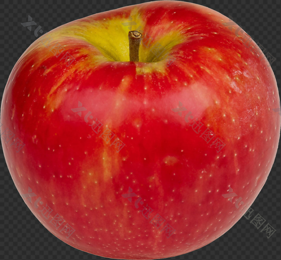 好看红苹果图片免抠png透明图层素材