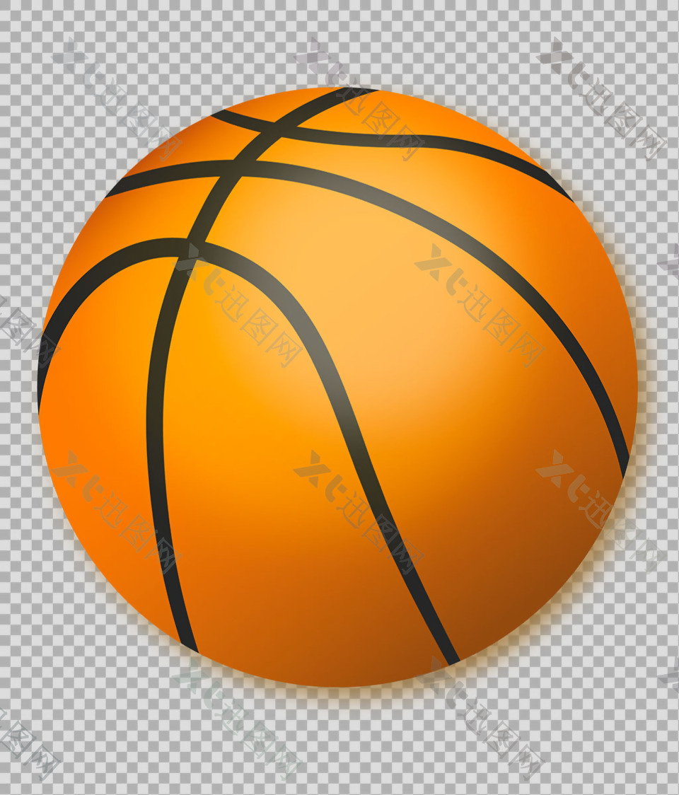 手绘篮球插图免抠png透明图层素材