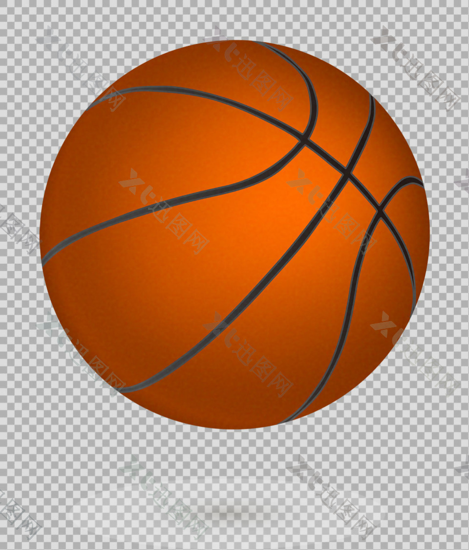 写实风格篮球插图免抠png透明图层素材
