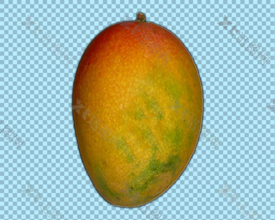 橙色芒果免抠png透明图层素材