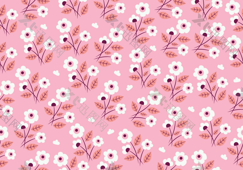 粉色浪漫唯美花朵花朵背景素材