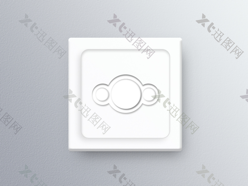 白色按钮icon设计