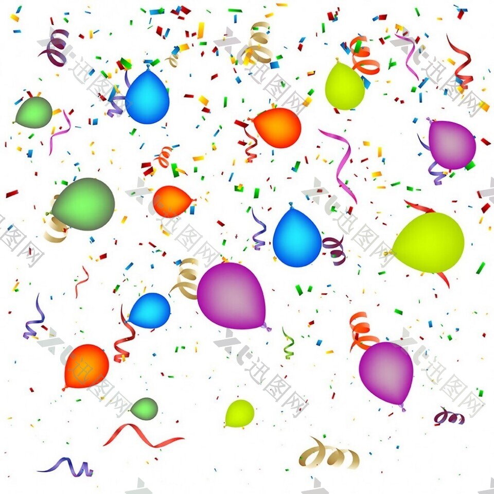 气球装饰图案