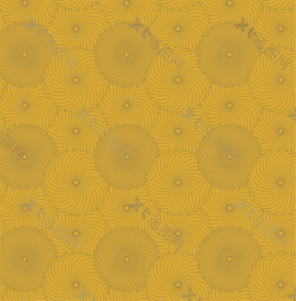 黄色圆形花纹拼接背景图