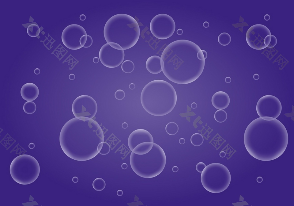 气泡紫色背景素材