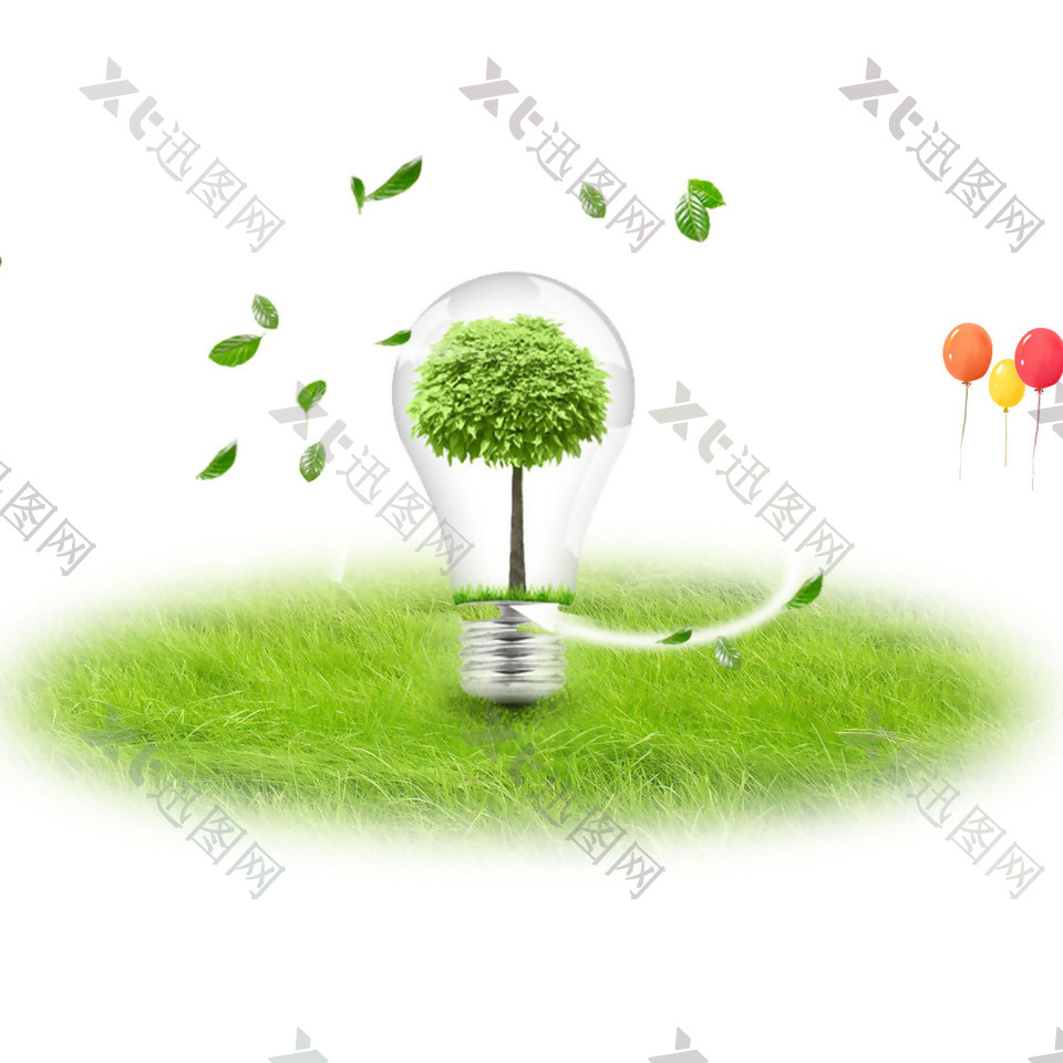绿色用电环保元素