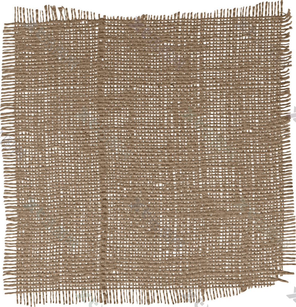 实物褐色纺织布料元素