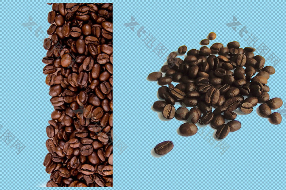 咖啡豆图片免抠png透明图层素材