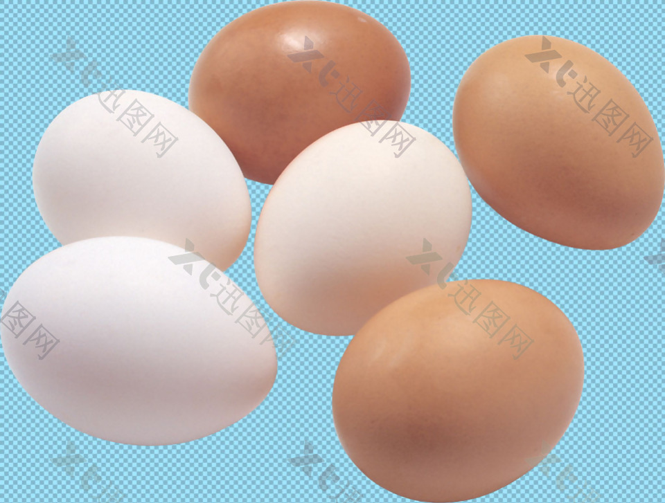 一堆新鲜的鸡蛋免抠png透明图层素材