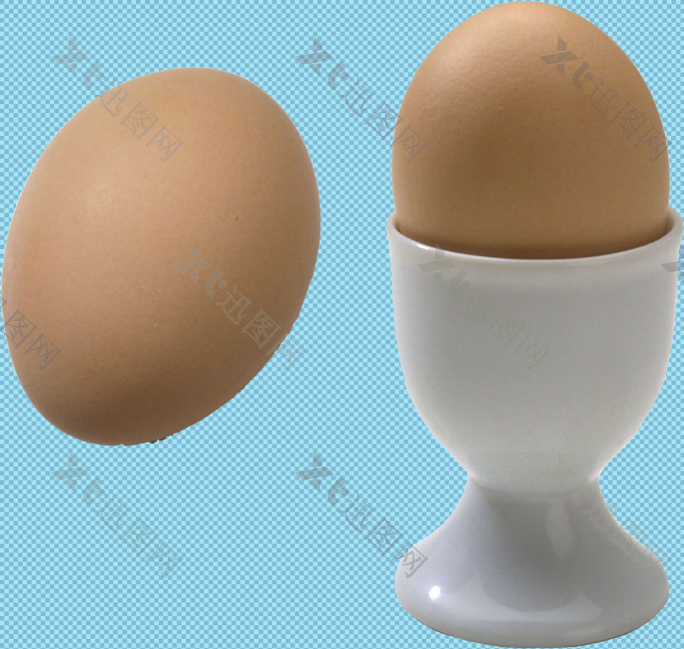 两枚鸡蛋免抠png透明图层素材