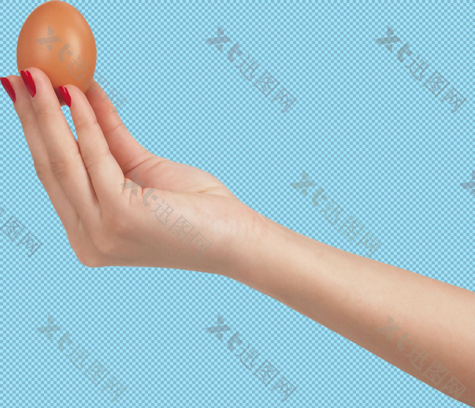 手拿鲜鸡蛋免抠png透明图层素材