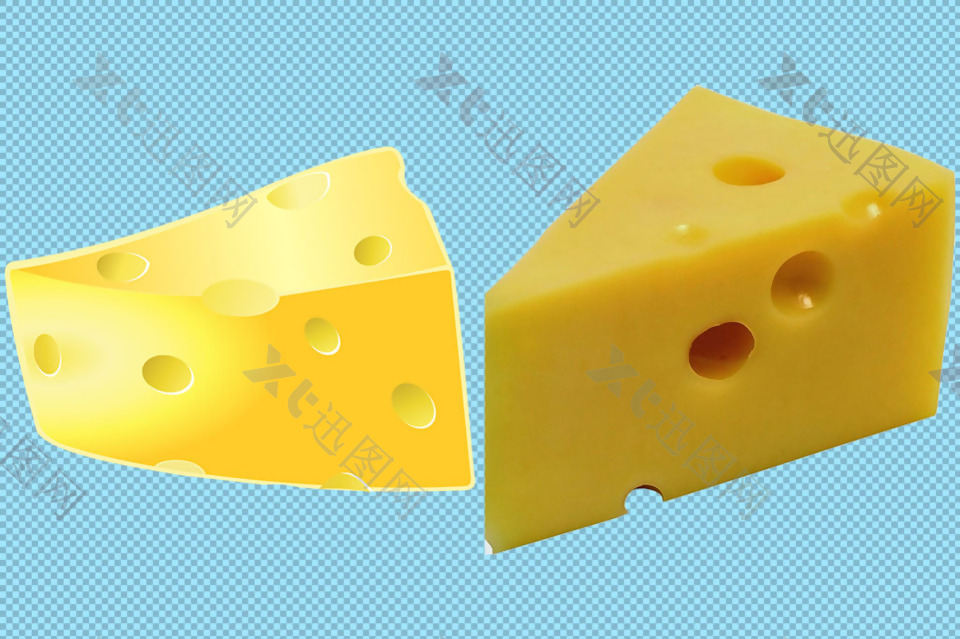 黄色美味的奶酪免抠png透明图层素材