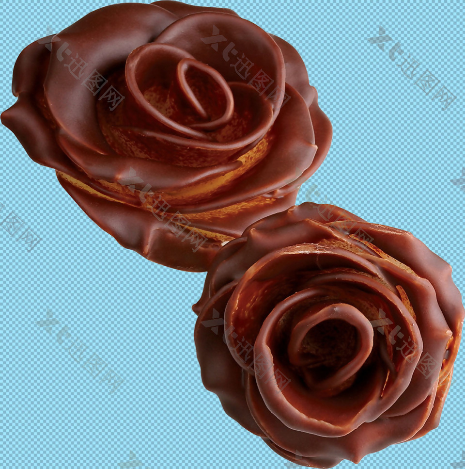 玫瑰花巧克力免抠png透明图层素材