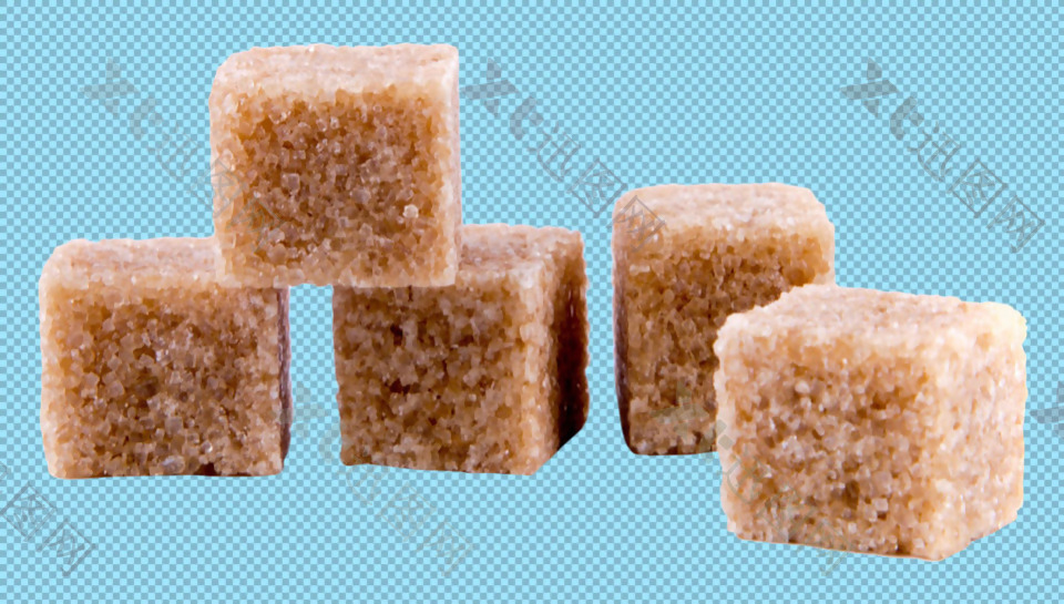 方形食糖红糖免抠png透明图层素材
