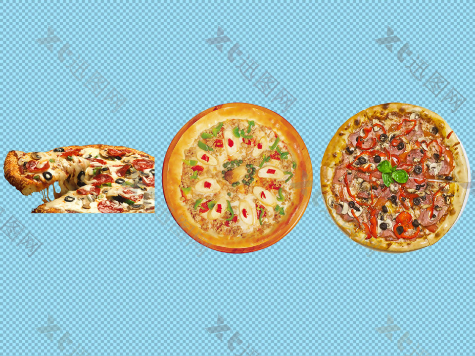 美味披萨免抠png透明图层素材