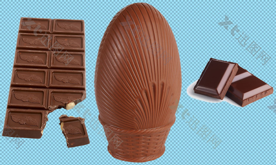 美味棕色巧克力免抠png透明图层素材