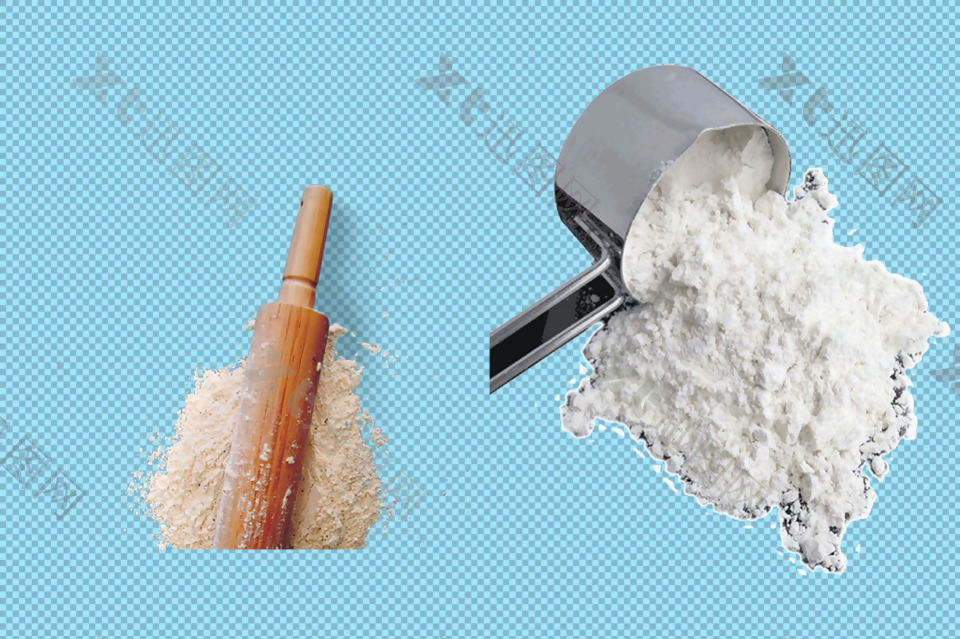 白色面粉免抠png透明图层素材