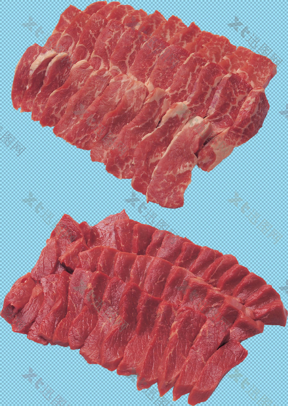 红色肉片免抠png透明图层素材