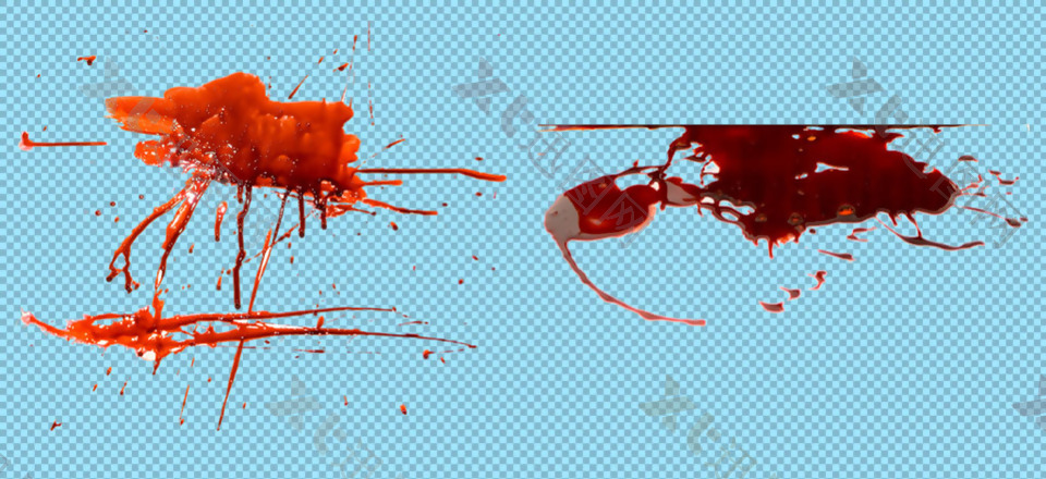 红色血迹图片免抠png透明图层素材
