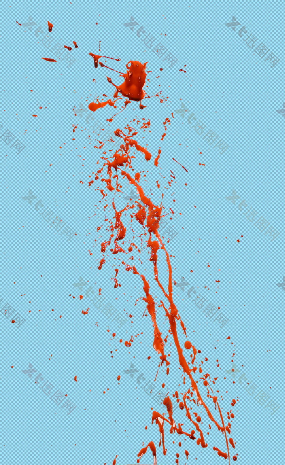 喷溅的血滴血迹免抠png透明图层素材