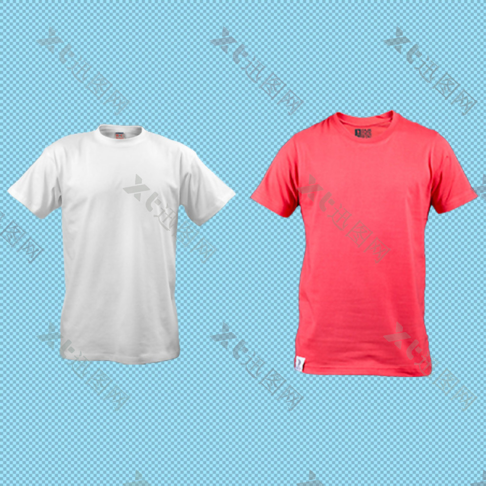 两种T恤衫免抠png透明图层素材