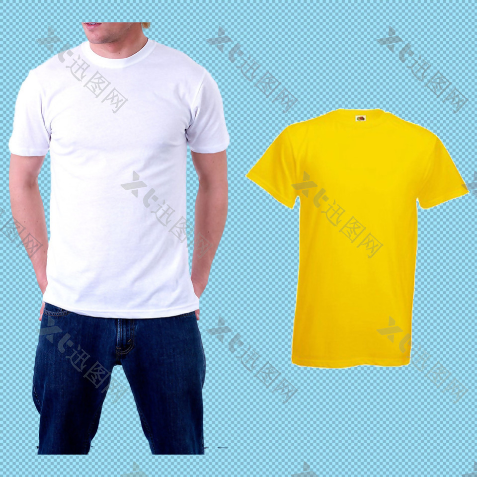 男性T恤衫免抠png透明图层素材