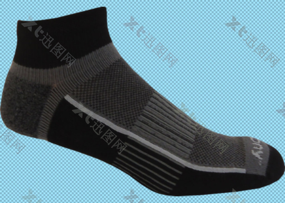黑色棉袜子免抠png透明图层素材
