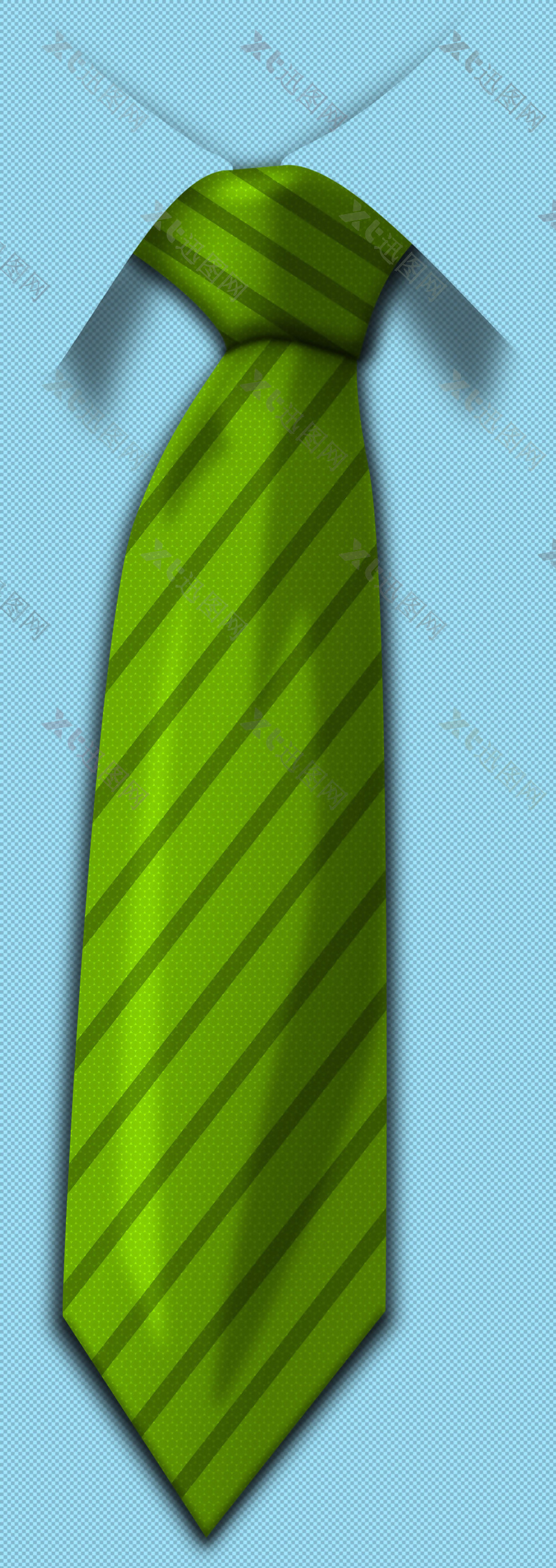 绿色领带免抠png透明图层素材