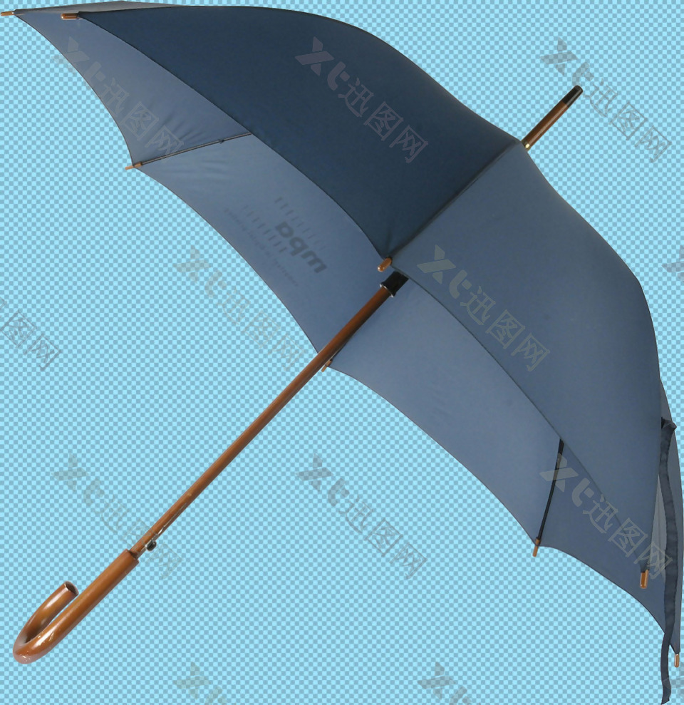 灰色雨伞免抠png透明图层素材