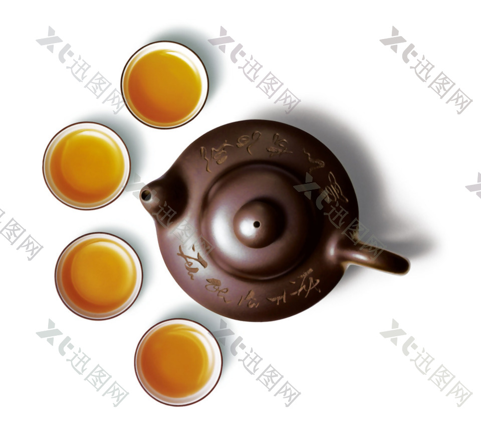实物紫砂壶茶水元素